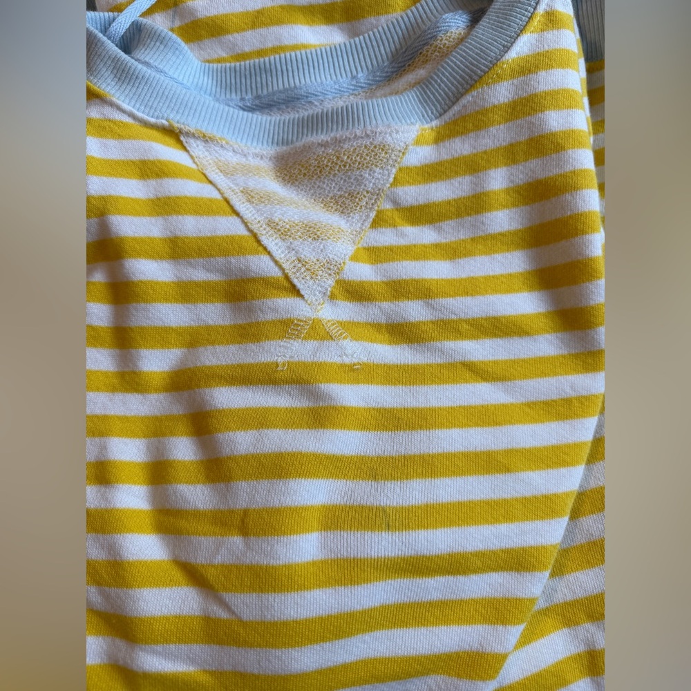 Free People Classic Striped Oversized Crewneck💛 - Picture 8 of 9